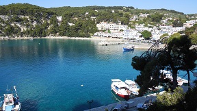 Patitiri harbour on Alonissos, Sporades