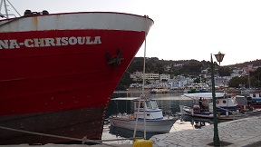 Patitiri harbour on Alonissos, Sporades