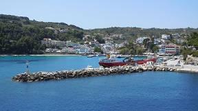 Patitiri harbour on Alonissos, Sporades