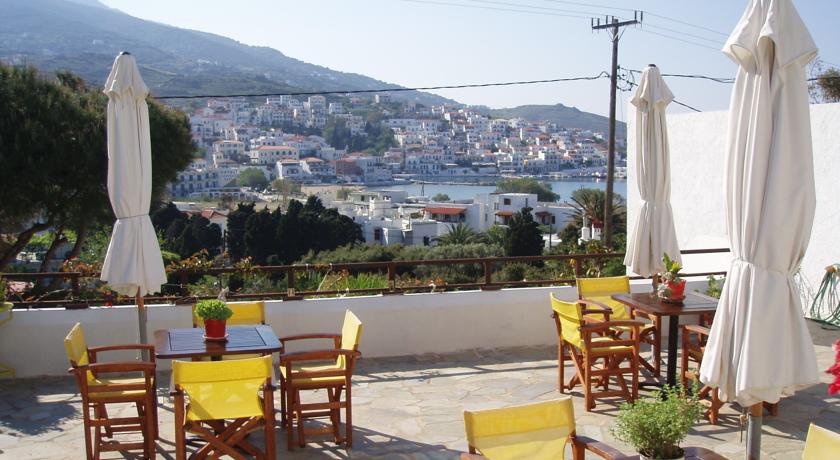 Hotels, studios and villas on the island of Andros, Cyclades, Greece