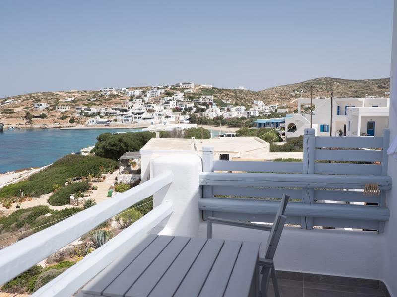 Studios and apartments at the Stavros harbour on Donoussa, Small Cyclades, Greece