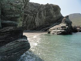 Beaches on the island of Folegandros, Greece