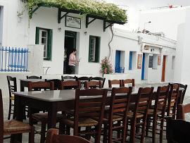 Nicolas Place on the Chora square, Folegandros