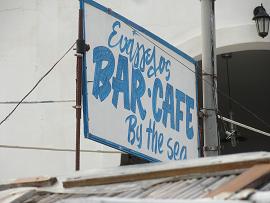 Evangellis Beach Bar at Karavostasis, Folegandros