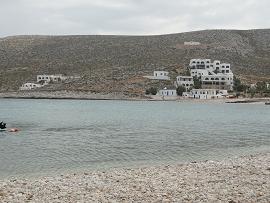 Evangellis Beach Bar at Karavostasis, Folegandros