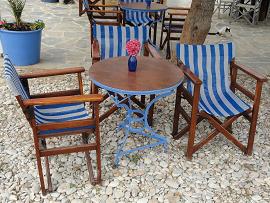 Evangellis Beach Bar at Karavostasis, Folegandros