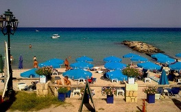 Kallithea beach on the Kassandra peninsula, Halkidiki