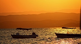 A beach on the Athos peninsula, Halkidiki, Greece