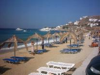 Ornos and Agios Ioannis beaches, Mykonos, Greece