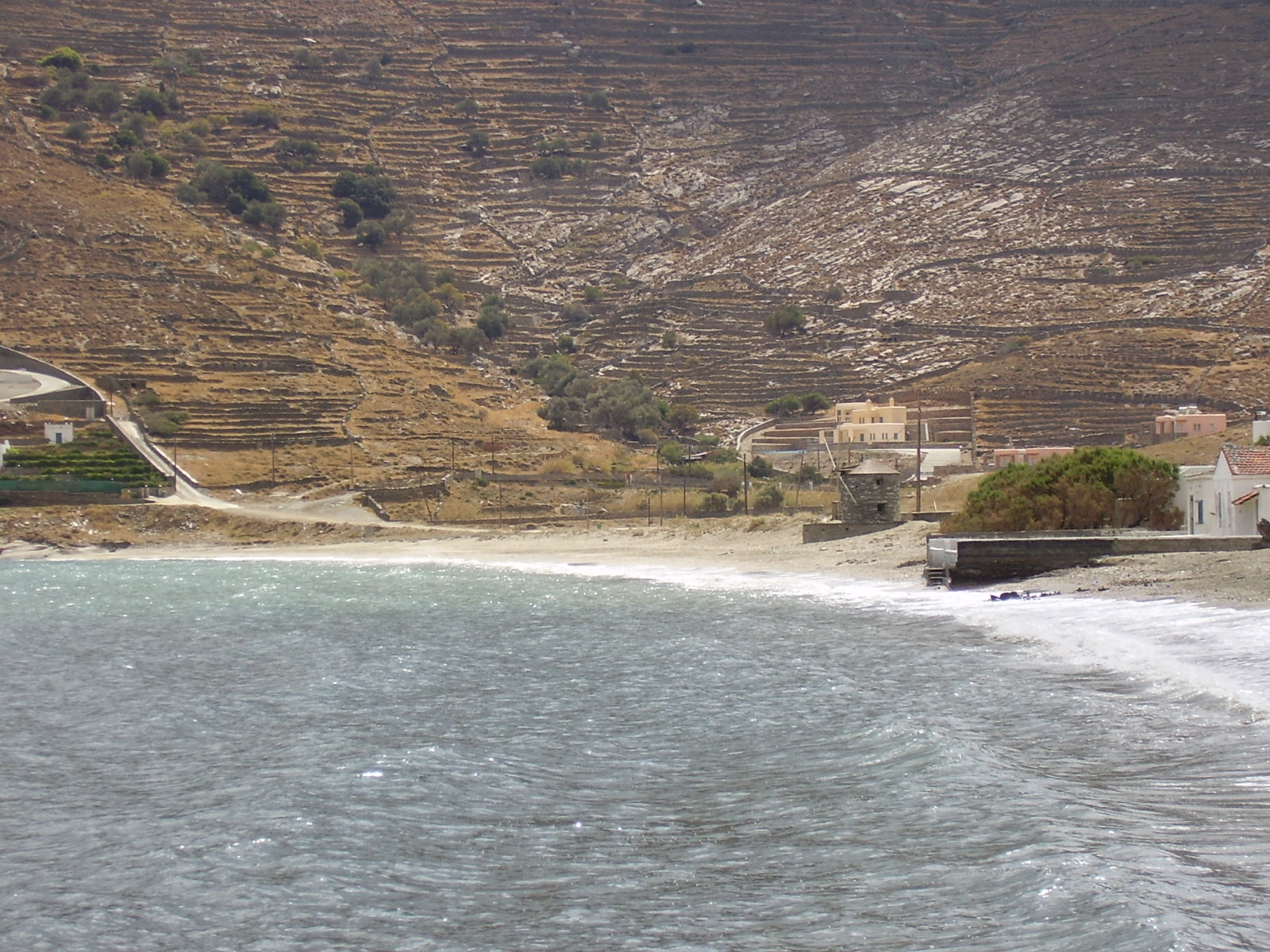 Beaches of the island of Andros, Cyclades, Greece