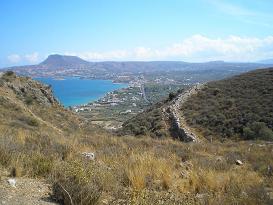 Ancient Aptera above the bay of Souda, Crete