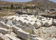 The archaeological site of Delos near Mykonos