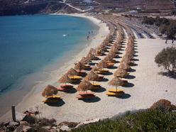 Elia, Kalo Livadi and Kalafatis beaches, Mykonos, Greece