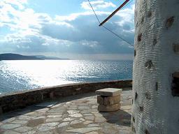 The Windmill Villa of 1830 above the port of Koufonisia