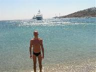 Ornos and Agios Ioannis beaches, Mykonos, Greece