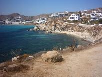 Platis Gialos and the south-coast beaches, Mykonos, Greece