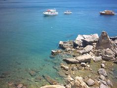 Beaches of the Rethymno region, central Crete, Greece