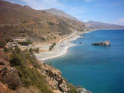 Beaches of the Rethymno region, central Crete, Greece