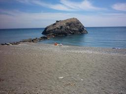 Preveli Palm Beach and the Megas river, south Crete