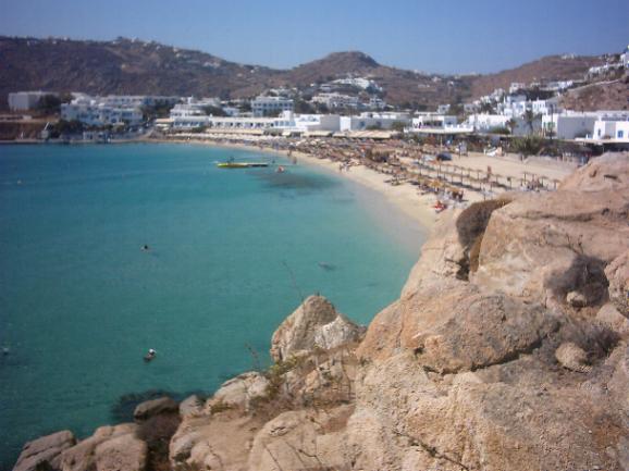 Platis Gialos beach, Mykonos, Greece