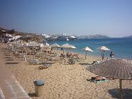 Megali Ammos and Agios Stefanos beaches, Mykonos, Greece
