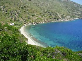 The town beach of Fourni