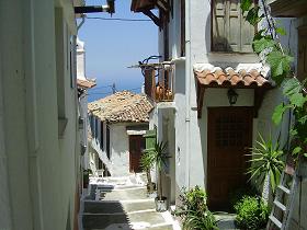 Vourliotes, a mountain village of Samos, Greece