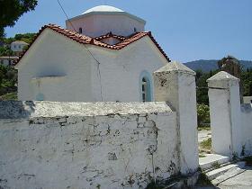 Vourliotes, a mountain village of Samos, Greece
