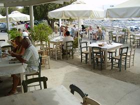Patrelantonis fish taverna at Marathi Beach, Crete
