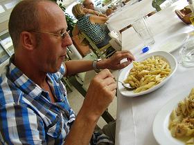 Patrelantonis fish taverna at Marathi Beach, Crete