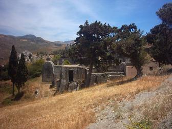 The Preveli Monastery above the south coast of Crete