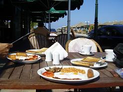 Xilino Tavern on the seafront of Gouves, Crete