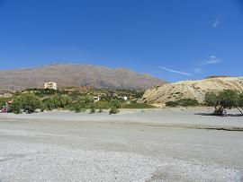 Triopetra beach and its three sea rocks, south Crete