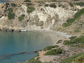 Lagada beaches east of Makrigialos, south-east Crete