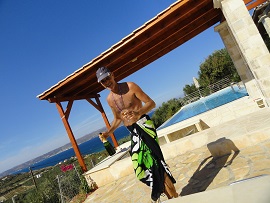 Villa Azure above Kera Beach, Apokoronas, Crete
