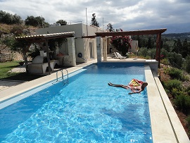 Villa Azure above Kera Beach, Apokoronas, Crete