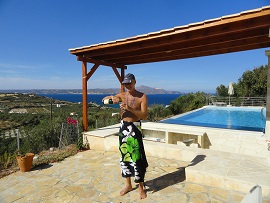 Villa Azure above Kera Beach, Apokoronas, Crete