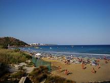 Almiros Beach and river south of Agios Nikolaos, Crete