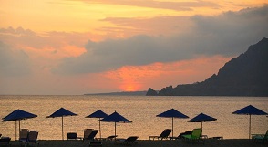 Plakias bay and beach, south coast of Crete
