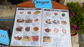 Restaurants and tavernas in the Heraklion region, central Crete, Greece