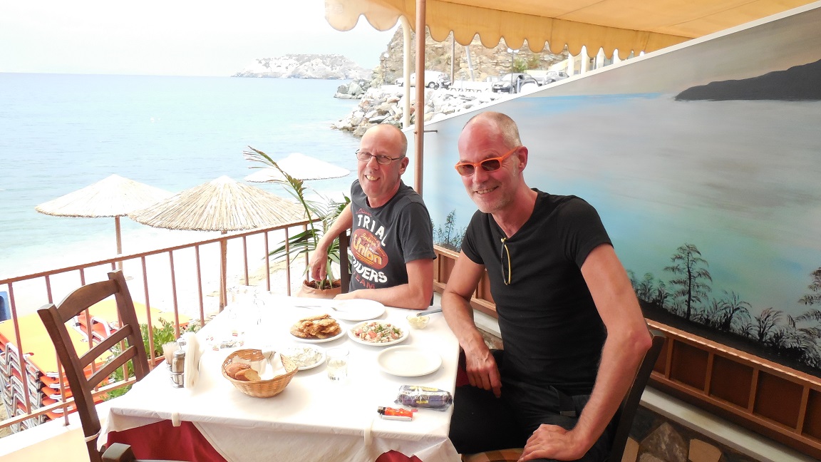 Restaurants and tavernas in the Heraklion region, central Crete, Greece