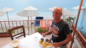 Restaurants and tavernas in the Heraklion region, central Crete, Greece