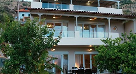 Private-pool villas above Agia Pelagia, Crete