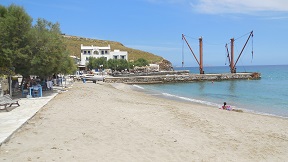 The east and southeast beaches, Naxos, Greece