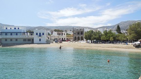 The east and southeast beaches, Naxos, Greece