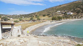 The east and southeast beaches, Naxos, Greece
