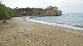The north and northwest beaches, Naxos, Greece