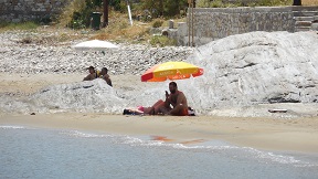 The north and northwest beaches, Naxos, Greece