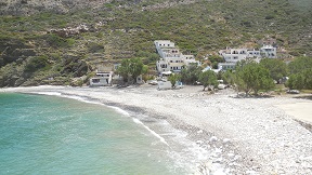The north and northwest beaches, Naxos, Greece
