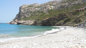 The north and northwest beaches, Naxos, Greece